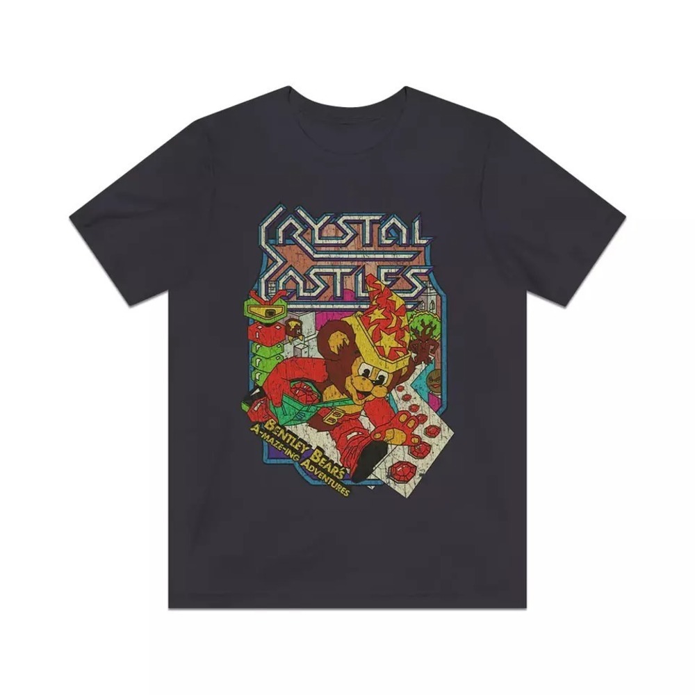 Crystal Castles 1983 Retro Men_s Black T-Shirt